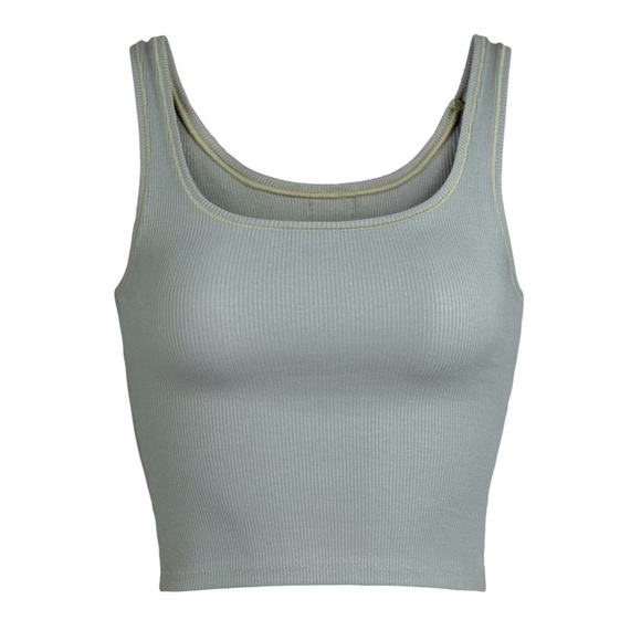 RARE skims “mineral” cotton rib tank top